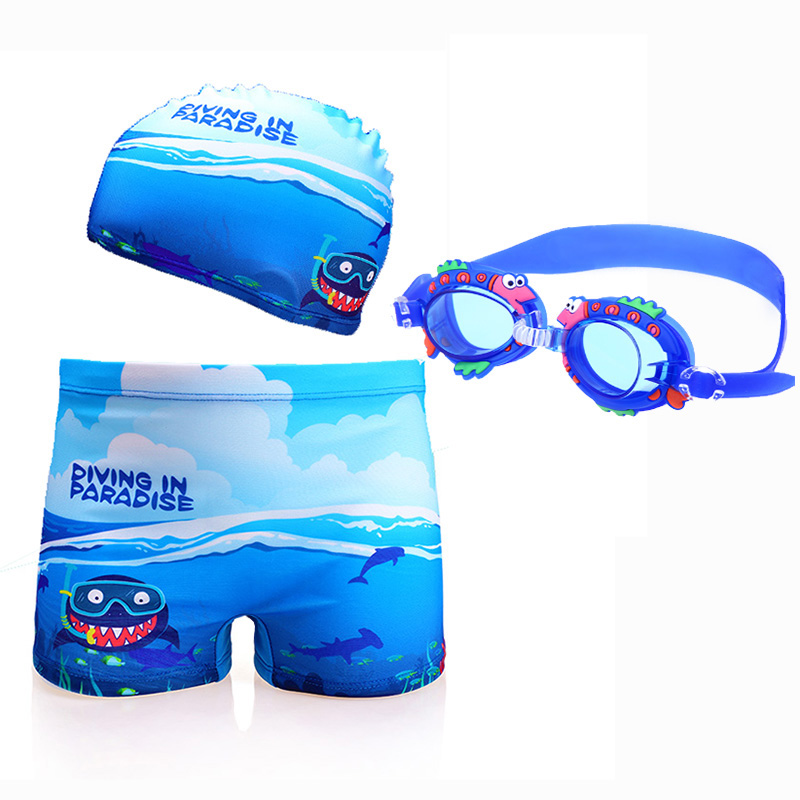 Swim trunks boys split small, medium and big boys swim trunks suits student swimming spa equipment