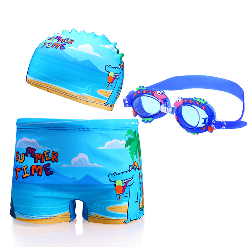 Swim trunks boys split small, medium and big boys swim trunks suits student swimming spa equipment