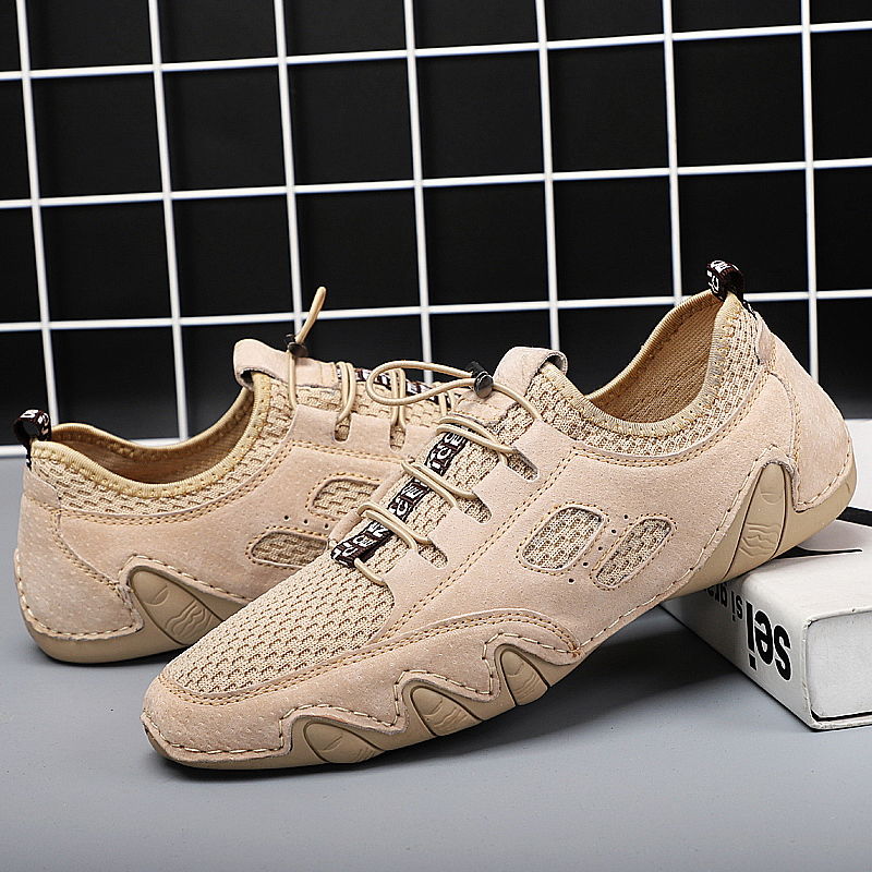 Men's Shoes  Sneakers Men&apos;s shoes real cowhide breathable sports men&apos;s leather shoes genuine leather all-match shoes