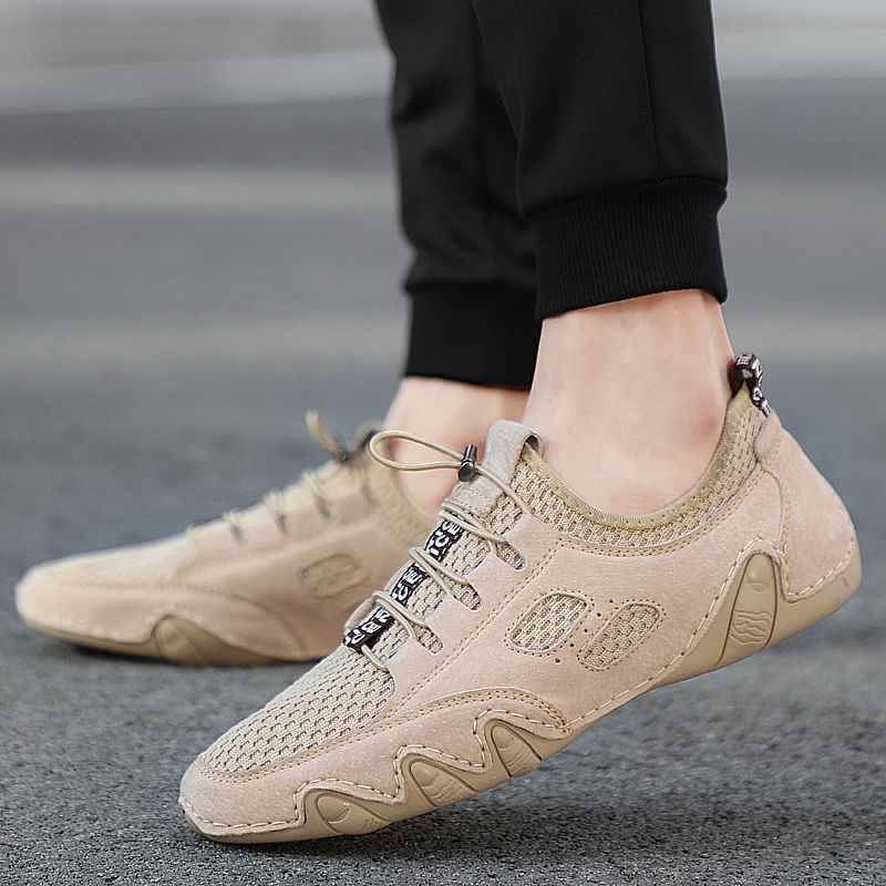 Men's Shoes  Sneakers Men&apos;s shoes real cowhide breathable sports men&apos;s leather shoes genuine leather all-match shoes