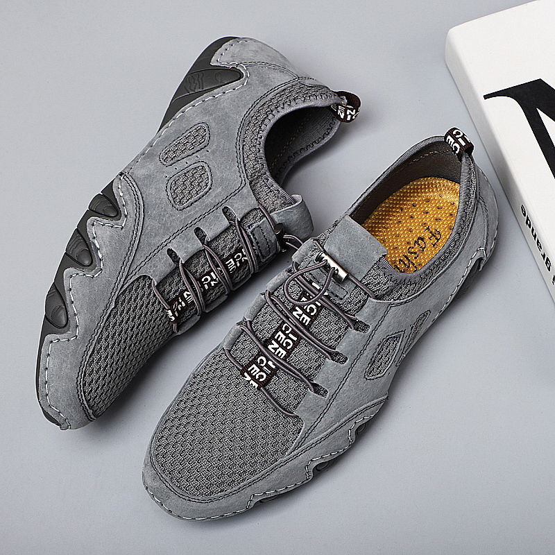 Men's Shoes  Sneakers Men&apos;s shoes real cowhide breathable sports men&apos;s leather shoes genuine leather all-match shoes