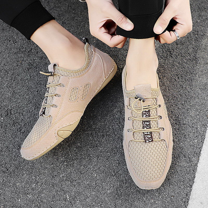 Men's Shoes  Sneakers Men&apos;s shoes real cowhide breathable sports men&apos;s leather shoes genuine leather all-match shoes