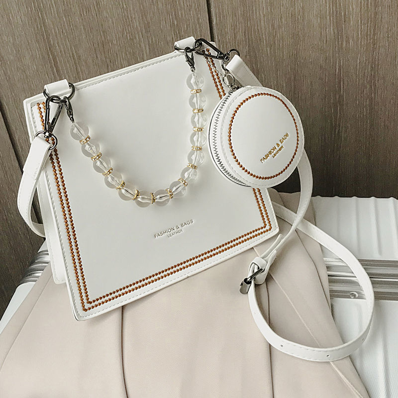 Female bag new trendy fashion Korean style small square bag wild single shoulder messenger bag