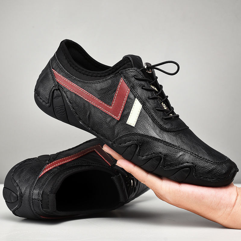 Men's Shoes > Sneakers Men's shoes men's casual leather shoes men's leather peas shoes men's cowhide driving shoes men