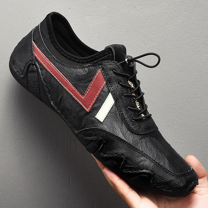 Men's Shoes > Sneakers Men's shoes men's casual leather shoes men's leather peas shoes men's cowhide driving shoes men