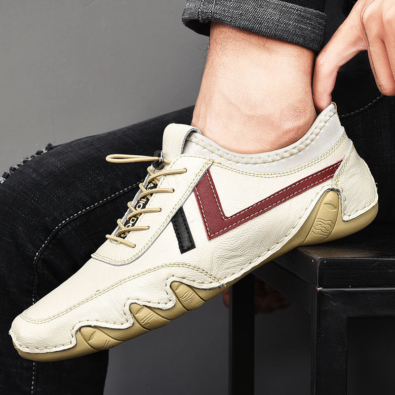 Men's Shoes > Sneakers Men's shoes men's casual leather shoes men's leather peas shoes men's cowhide driving shoes men