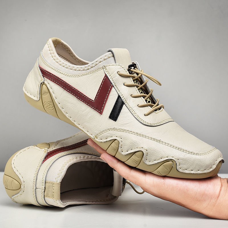 Men's Shoes > Sneakers Men's shoes men's casual leather shoes men's leather peas shoes men's cowhide driving shoes men