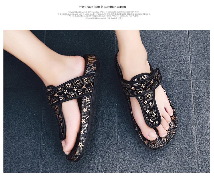 Flip-flops men's sandals, personality, handsome, trendy slippers, non-slip 100 bottom ins