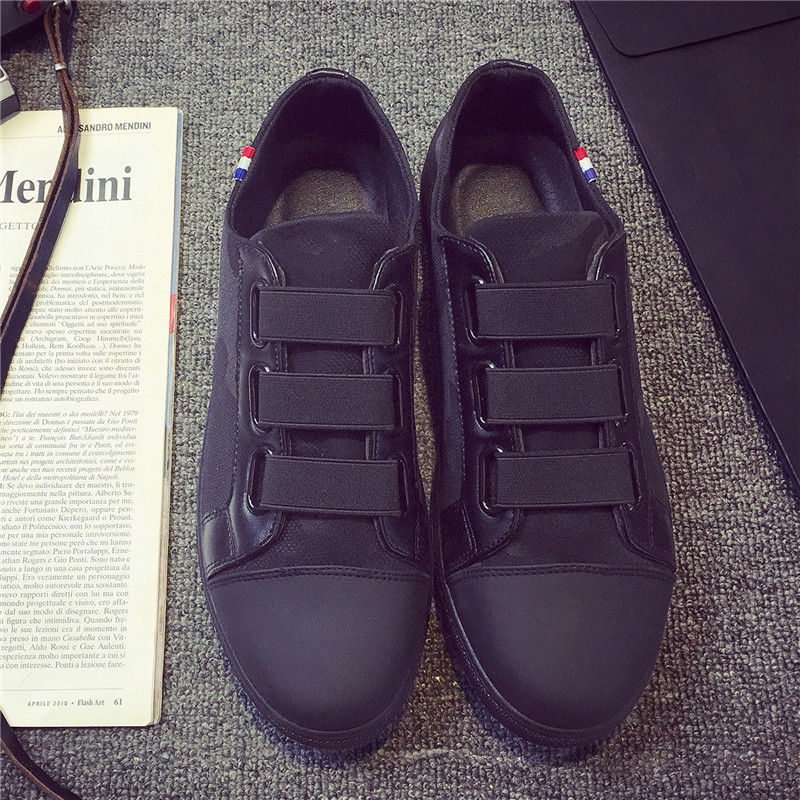 Men's shoes black pedal lazy canvas shoes men's casual Korean sneakers trend wild shoes