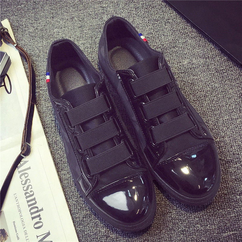 Men's shoes black pedal lazy canvas shoes men's casual Korean sneakers trend wild shoes