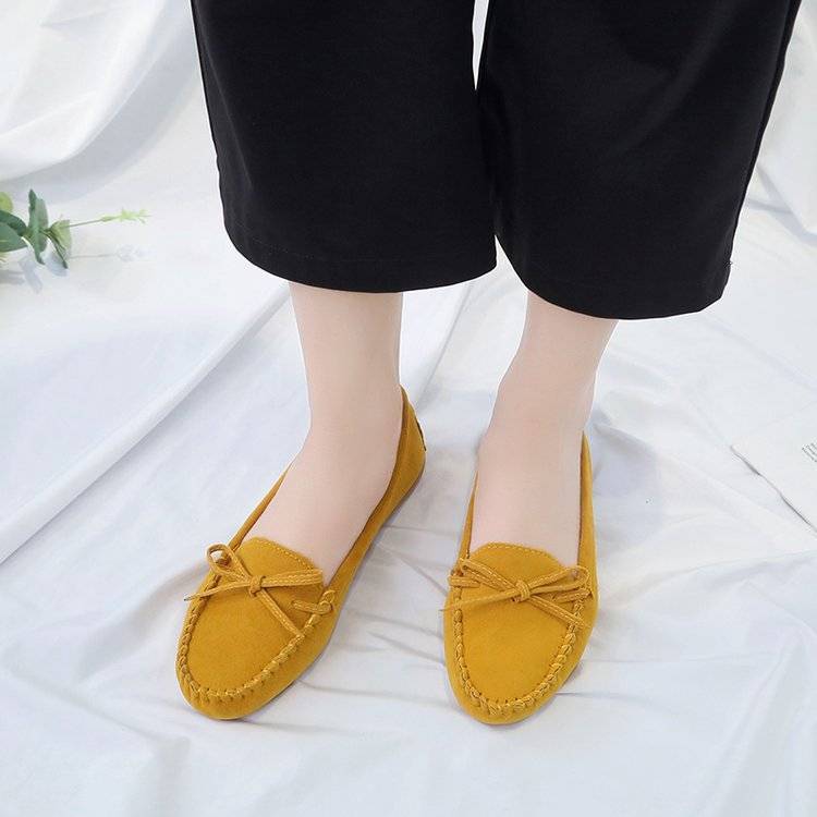 Peas shoes, flat sole shoes, women's casual lazy shoes, extra large plus size shoes