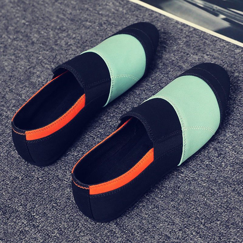 Peas shoes men's new breathable canvas men's shoes spiritual guy lazy pedal shoes