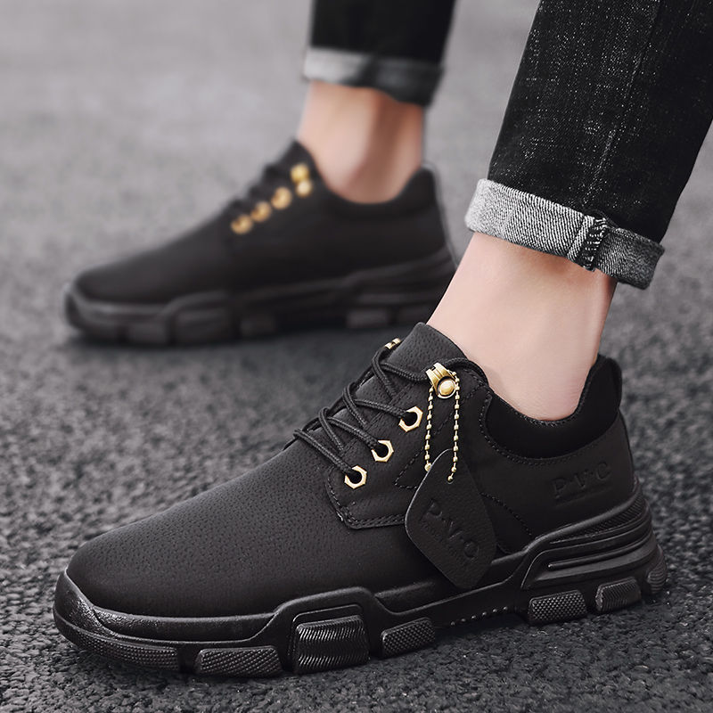 Martin boots men's non-slip low-cut tooling autumn deodorant soft-soled light shoes work shoes men