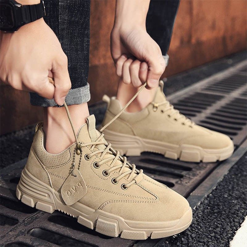 Martin boots men's non-slip low-cut tooling autumn deodorant soft-soled light shoes work shoes men