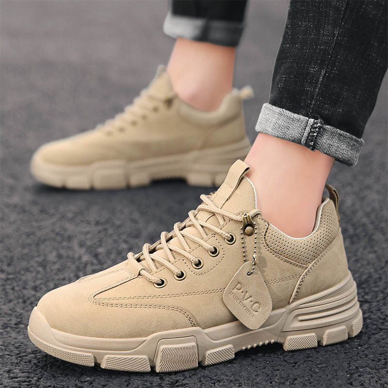 Martin boots men's non-slip low-cut tooling autumn deodorant soft-soled light shoes work shoes men