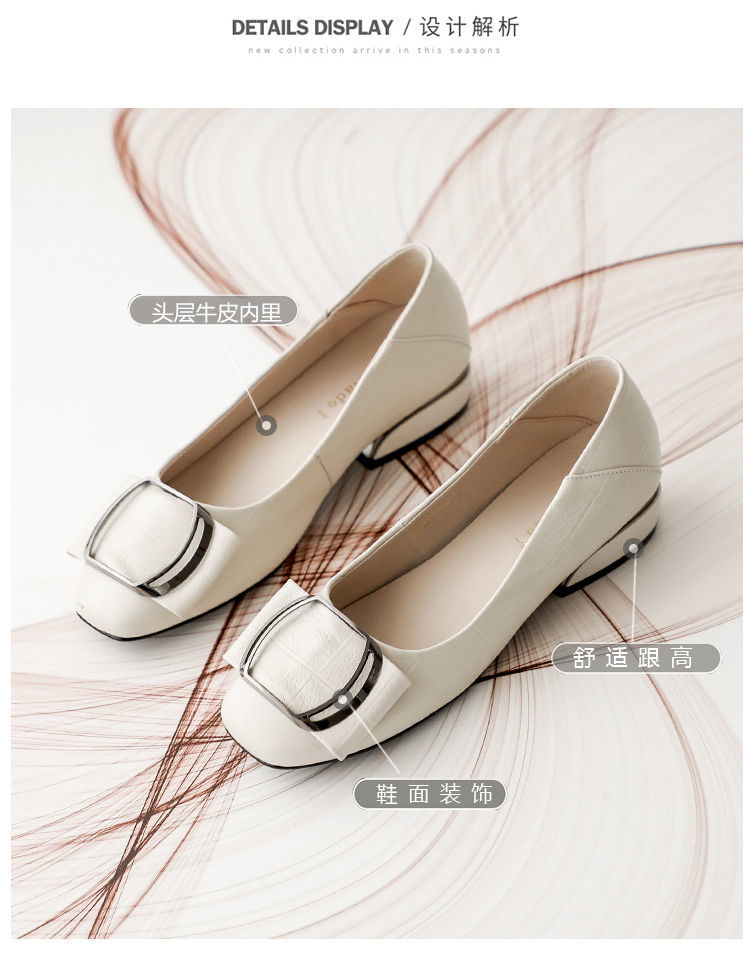 Women's shoes leather flat shoes women all-match single shoes women low heels women