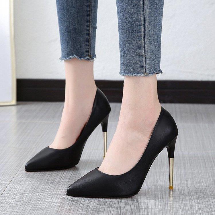 High heels women&apos;s shoes fat feet wide fat feet stiletto single shoes women new style