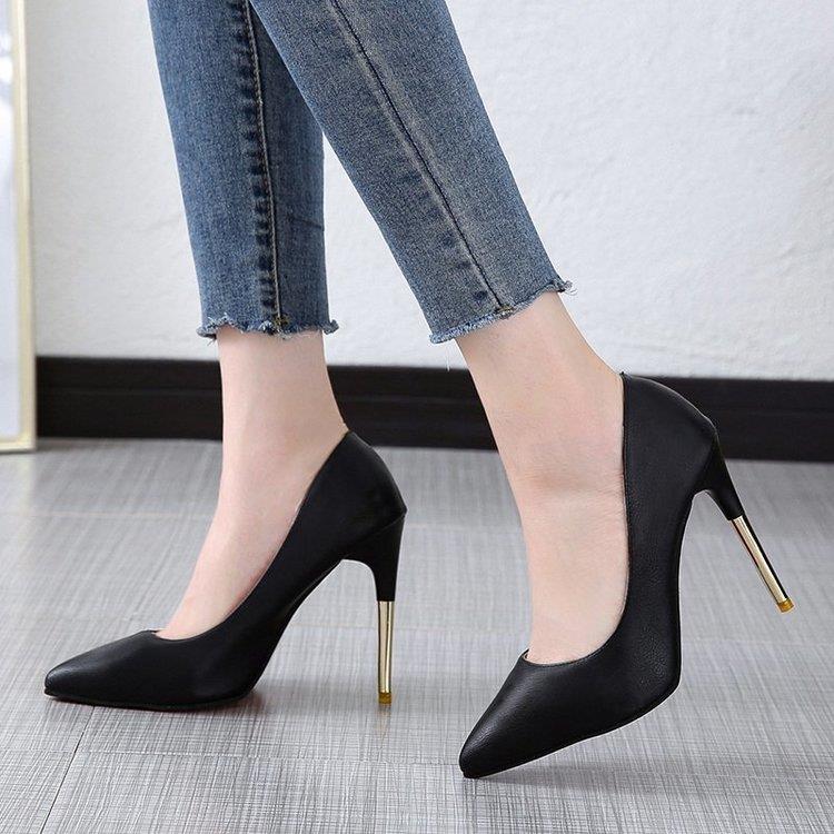 High heels women&apos;s shoes fat feet wide fat feet stiletto single shoes women new style