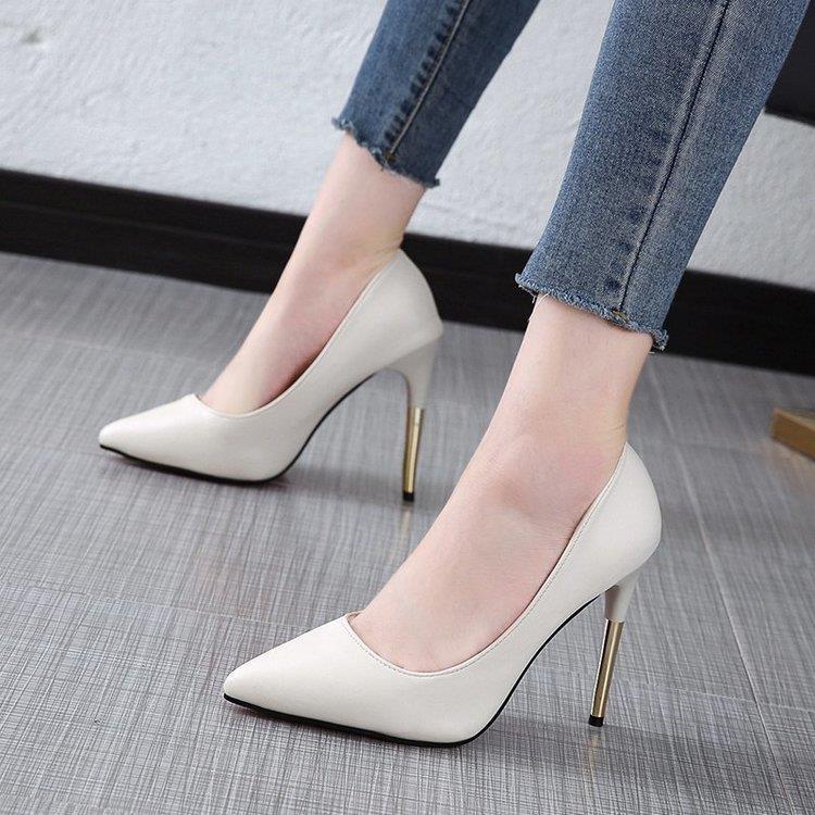 High heels women&apos;s shoes fat feet wide fat feet stiletto single shoes women new style