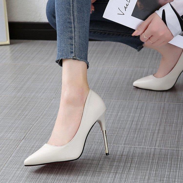 High heels women&apos;s shoes fat feet wide fat feet stiletto single shoes women new style