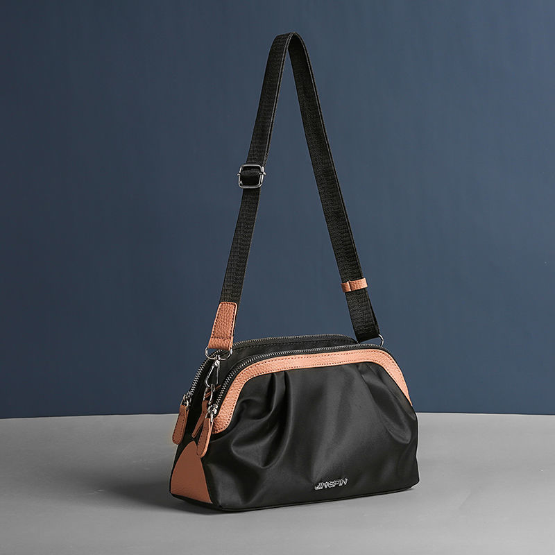 Multi-layer large-capacity shoulder bag nylon cloth bag female female bag fashion messenger bag