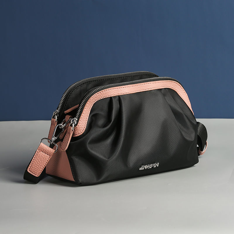 Multi-layer large-capacity shoulder bag nylon cloth bag female female bag fashion messenger bag