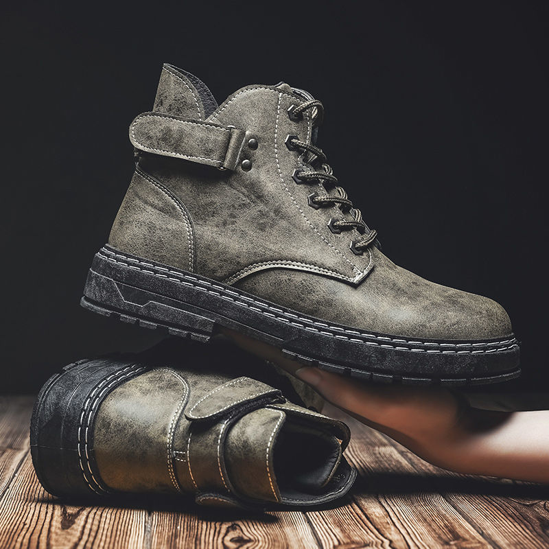 Martin boots men's boots British retro high-top boots Korean trend waterproof military boots