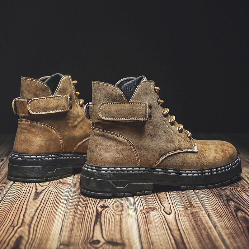 Martin boots men's boots British retro high-top boots Korean trend waterproof military boots