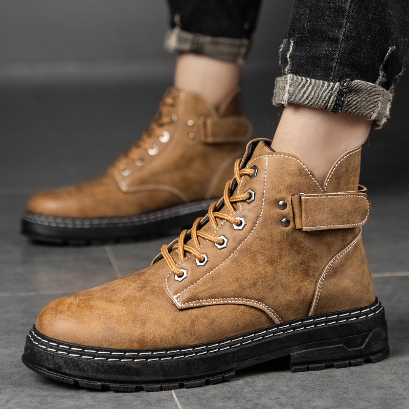Martin boots men's boots British retro high-top boots Korean trend waterproof military boots