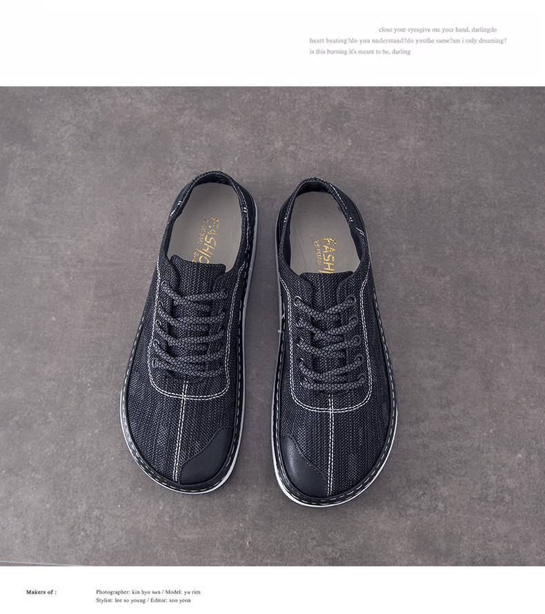New social trend canvas shoes men's sports shoes ugly shoes men's big head clown shoes