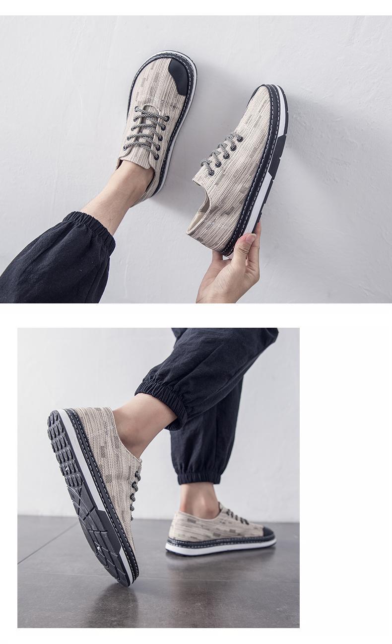 New social trend canvas shoes men's sports shoes ugly shoes men's big head clown shoes
