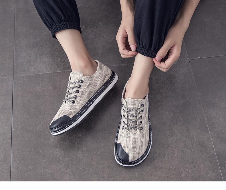 New social trend canvas shoes men's sports shoes ugly shoes men's big head clown shoes