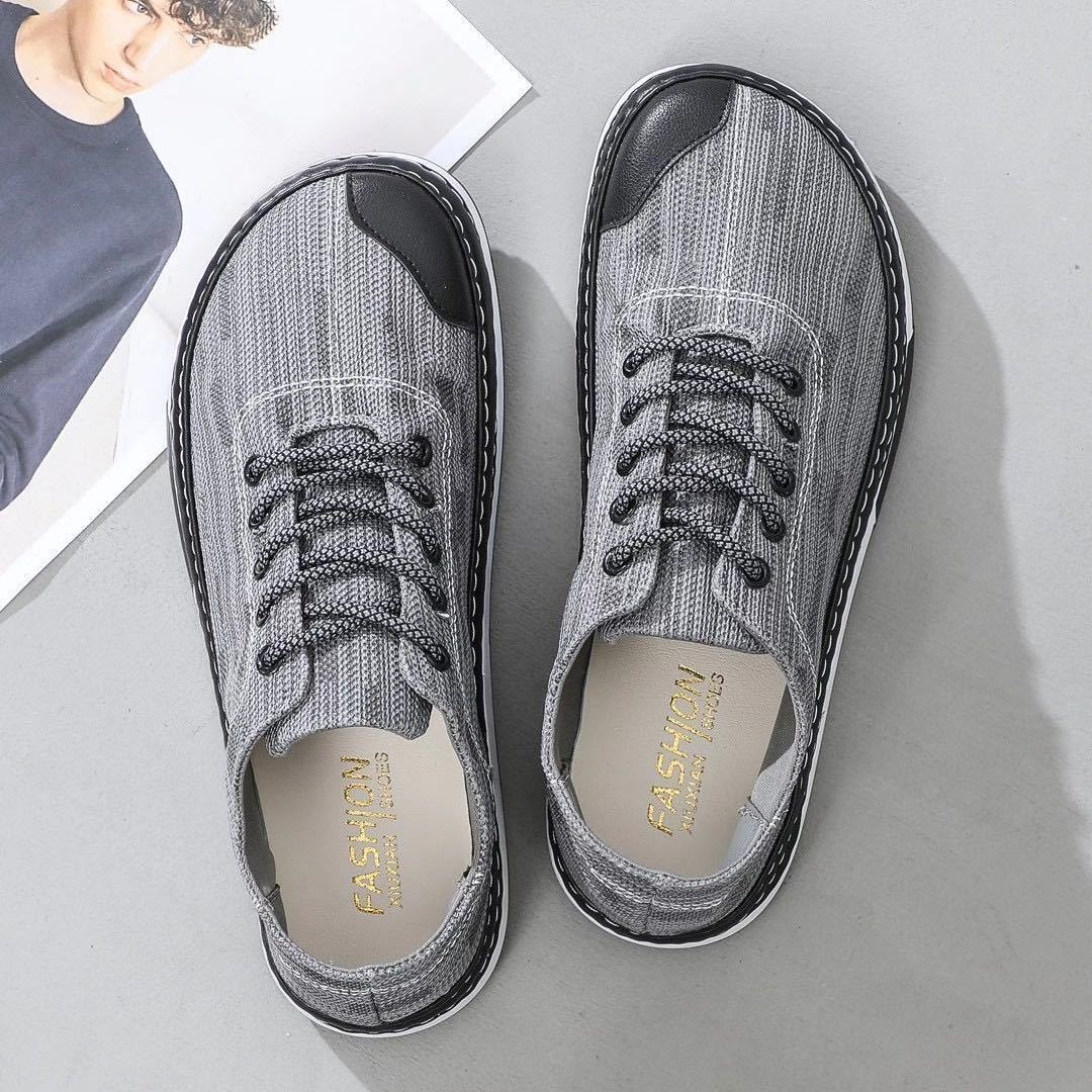 New social trend canvas shoes men's sports shoes ugly shoes men's big head clown shoes