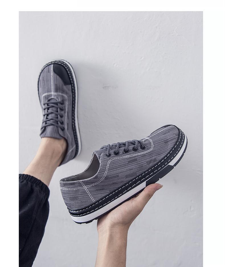 New social trend canvas shoes men's sports shoes ugly shoes men's big head clown shoes