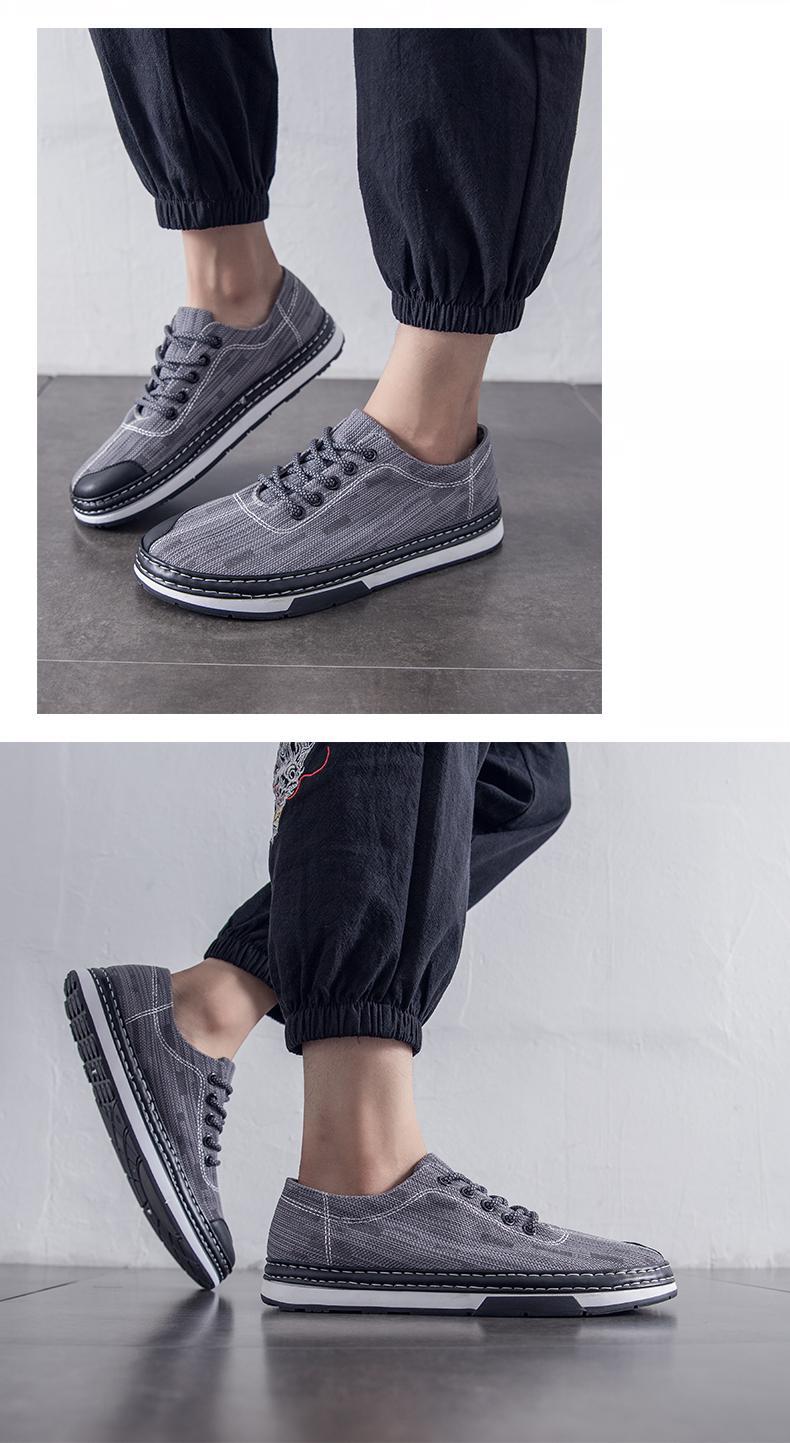 New social trend canvas shoes men's sports shoes ugly shoes men's big head clown shoes