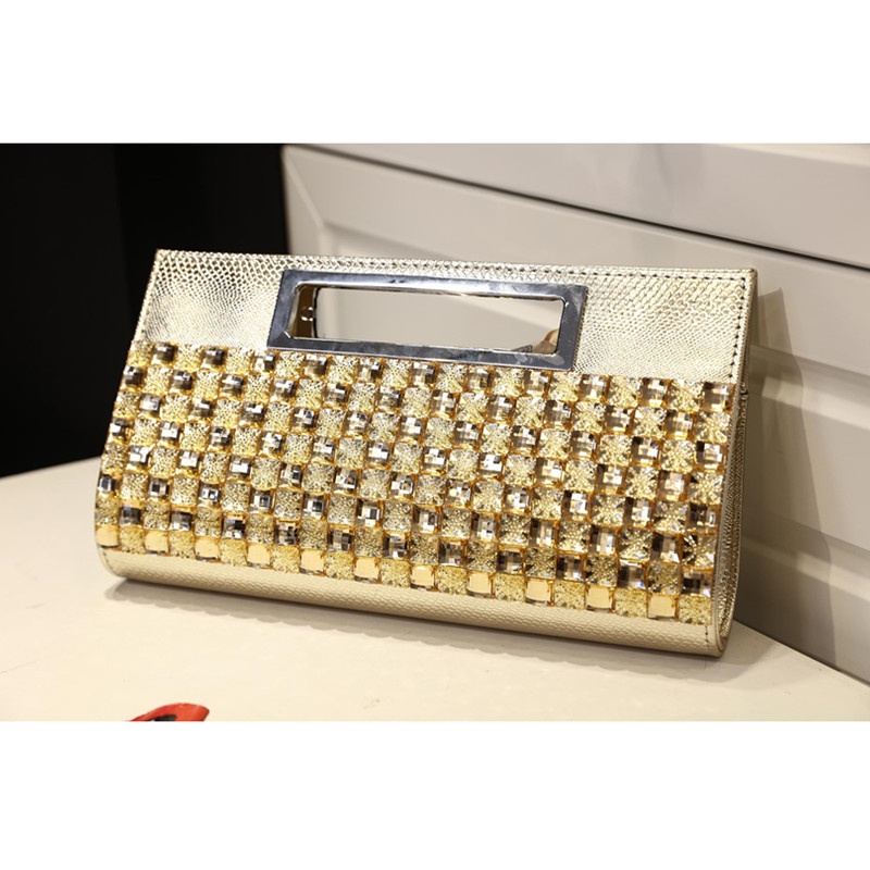 New style handbag women with diamond tide European and American dinner diamond clutch women