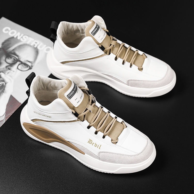 Men's shoes fashion all-match new Korean style trend shoes casual high-top sports Martin boots