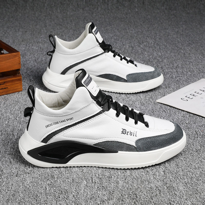 Men's shoes fashion all-match new Korean style trend shoes casual high-top sports Martin boots