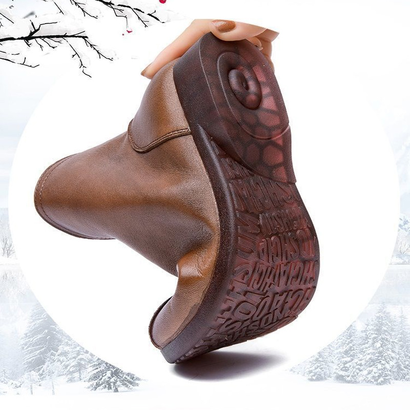 Large size women's shoes boots retro short boots women handmade Martin boots single shoes