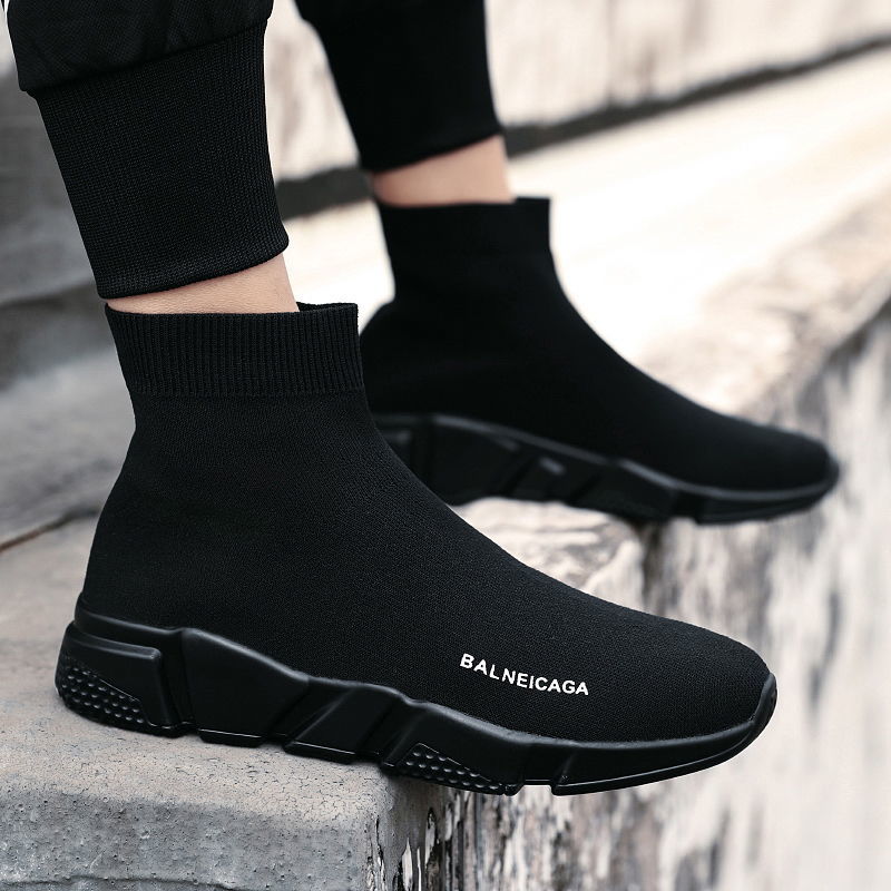 Men's high-top elastic socks shoes Korean style trendy versatile sets of comfortable casual shoes