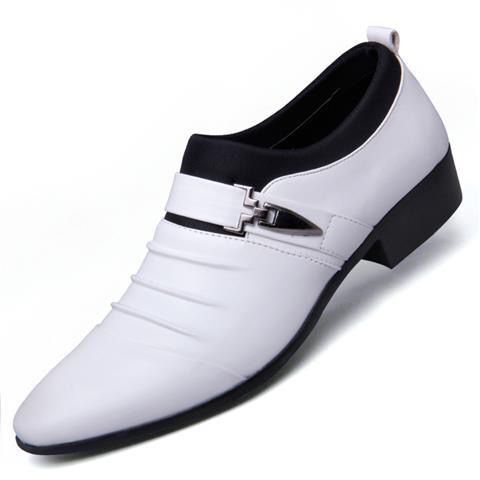Men's leather shoes, men's shoes, new breathable Korean lazy casual shoes, trendy men