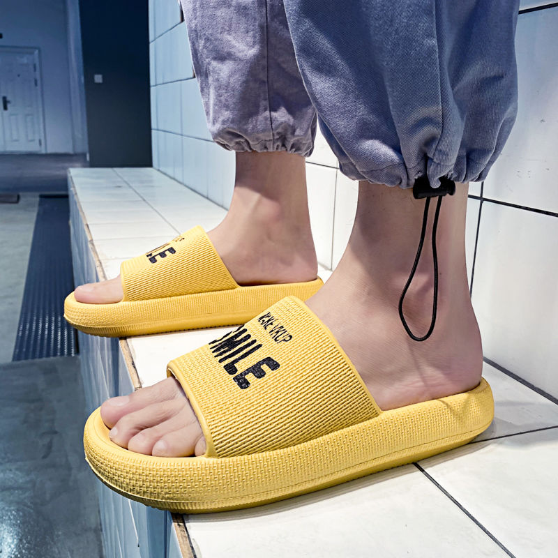 Slippers men's indoor non-slip bathroom bathing home thick-soled versatile sandals and slippers