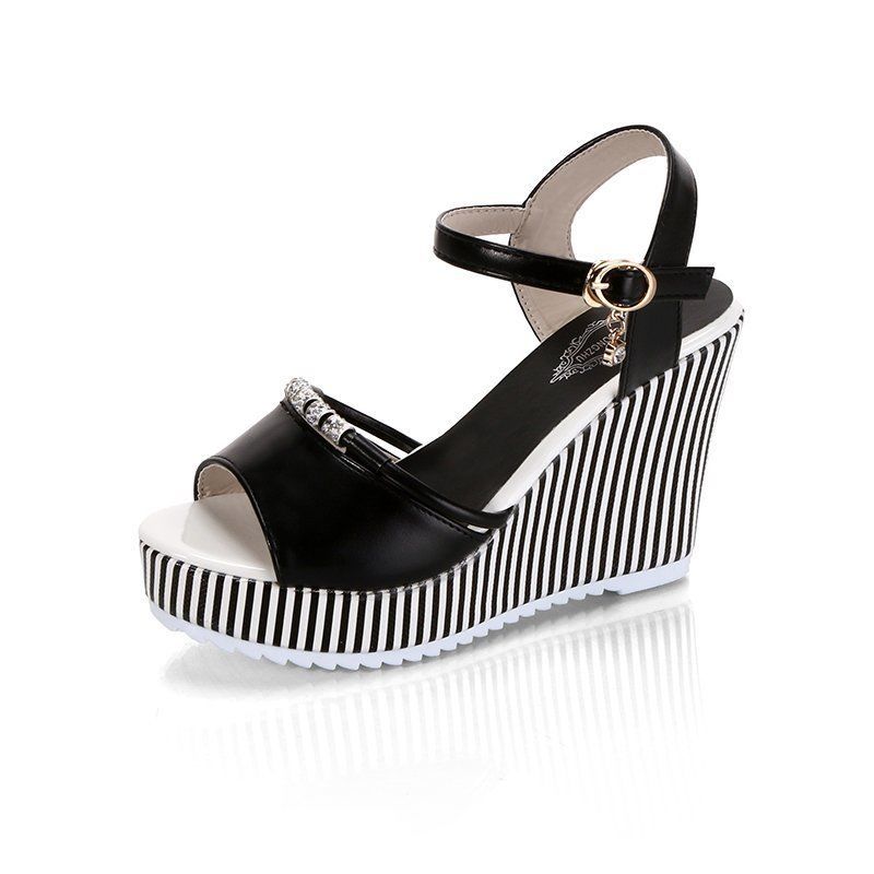 New wedge sandals women all-match super high-heeled waterproof open-toed sandals