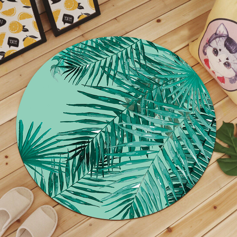 Round carpet bedroom carpet living room cartoon cute bedside blanket computer chair floor mat