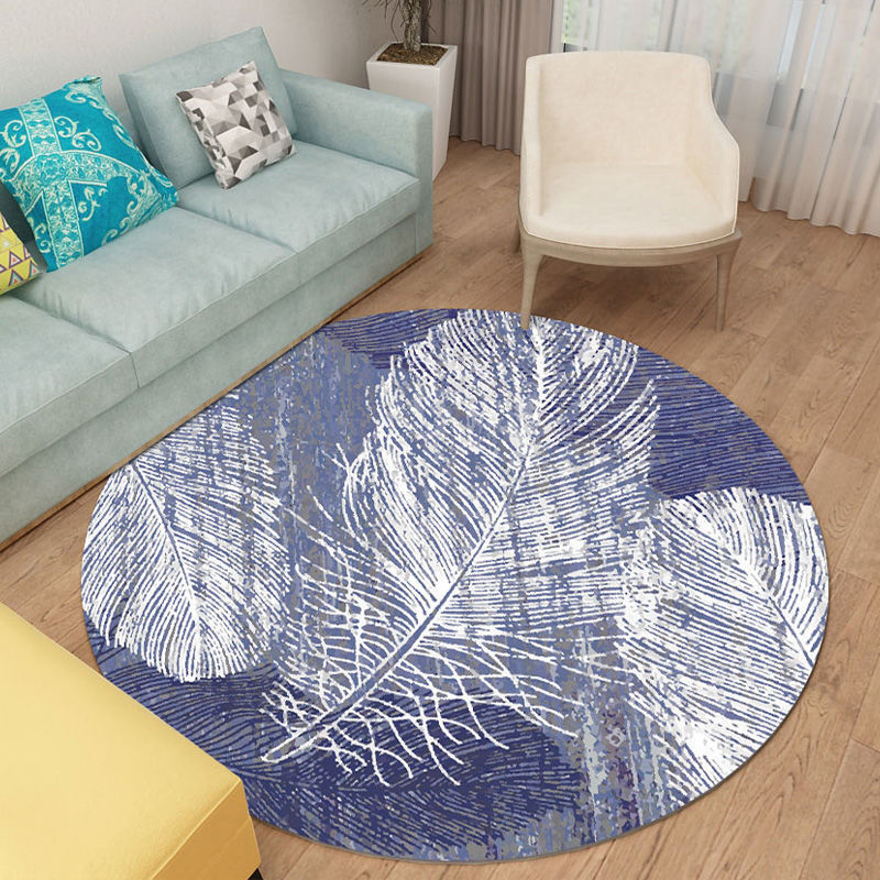 Round carpet bedroom carpet living room cartoon cute bedside blanket computer chair floor mat