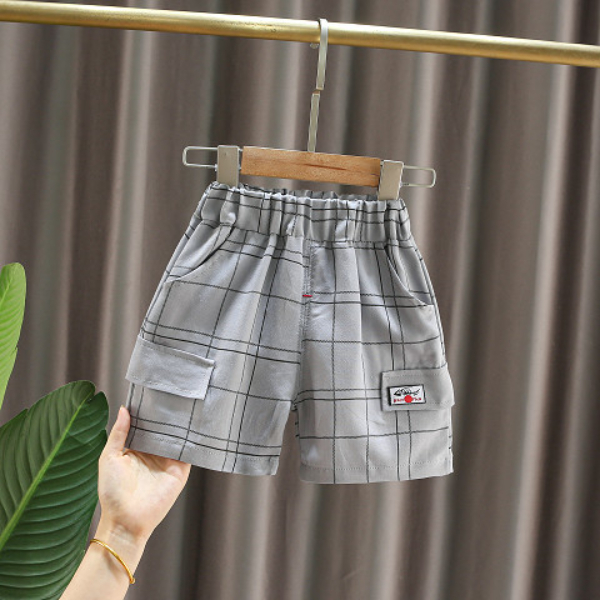 Boys' shorts wear ice silk soft summer clothes baby children's breathable casual trendy pants 0-6 years old