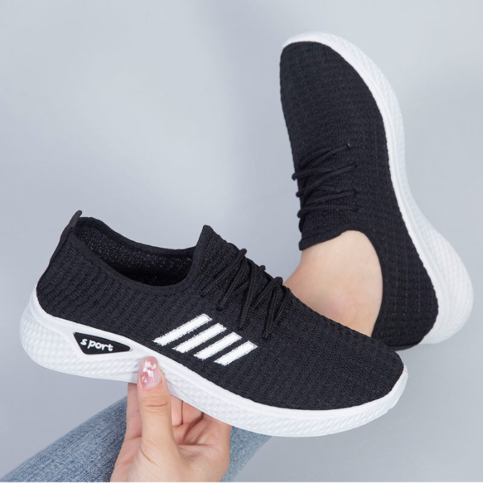 Summer Weaver Net Shoes Large Size Beijing Cloth Shoes Middle-aged and Old Comfortable Non-slip Casual Shoes Breathable Sports Shoes
