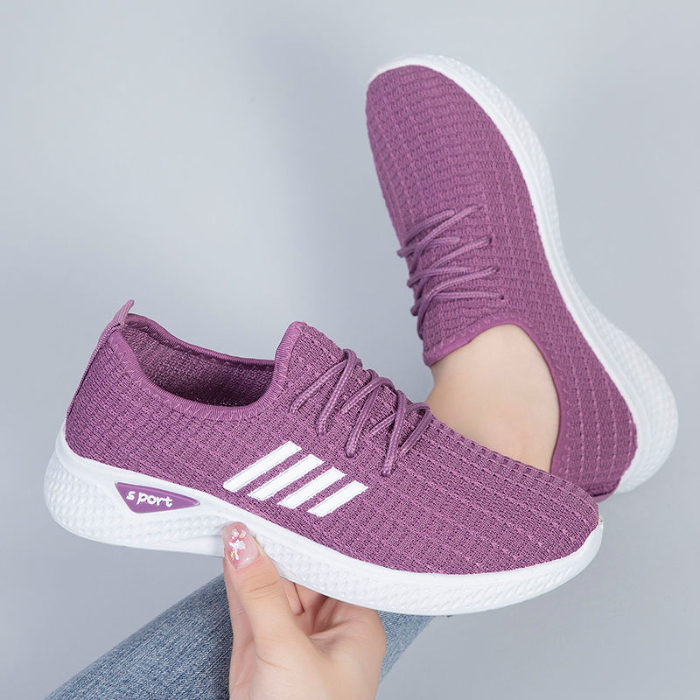 Summer Weaver Net Shoes Large Size Beijing Cloth Shoes Middle-aged and Old Comfortable Non-slip Casual Shoes Breathable Sports Shoes