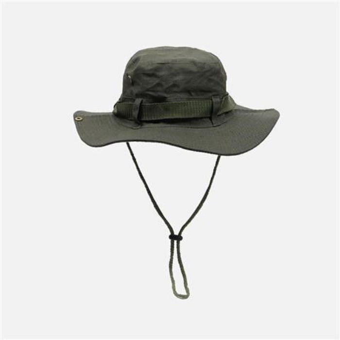 Drawstring fisherman hat men and women summer breathable sunscreen outdoor mountaineering fishing hat Western Cowboy Hat
