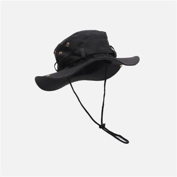 Drawstring fisherman hat men and women summer breathable sunscreen outdoor mountaineering fishing hat Western Cowboy Hat